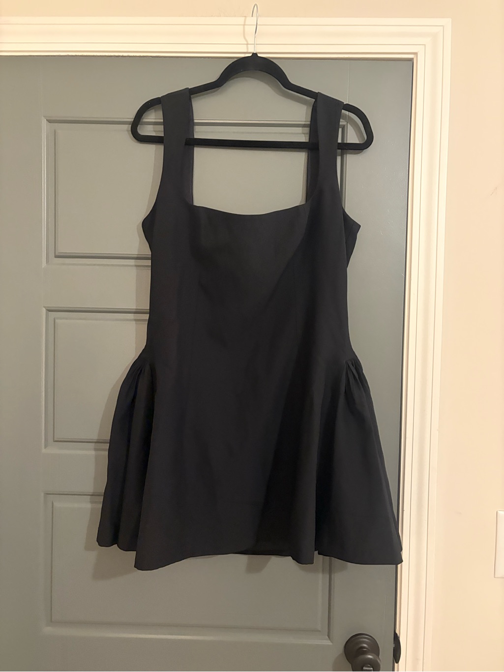 Mirror Palais Black Silk Sleeveless Mini Dress Xl Nwt